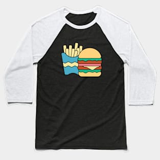 Hamburger and fries Baseball T-Shirt